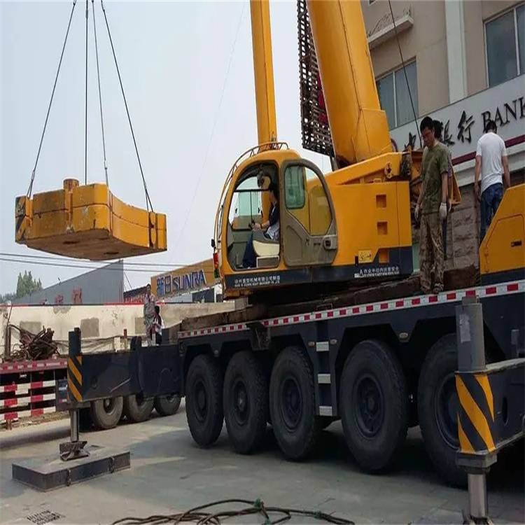 新余渝水当地吊车出租|机器吊装|75吨|工厂搬迁服务